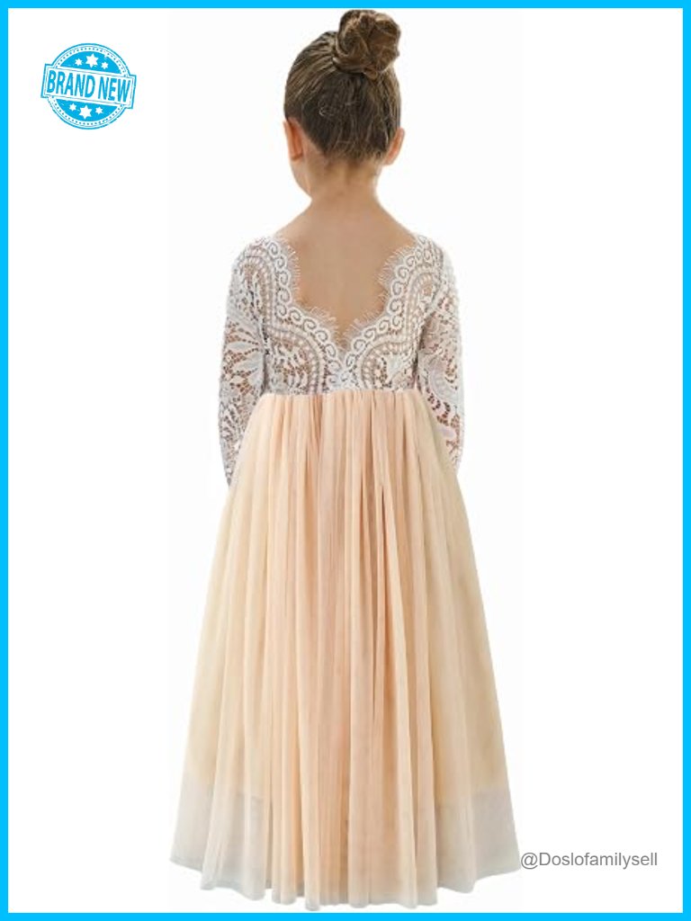 Girl Flower Girl Dress Lace Tulle A-Line Tutu Party